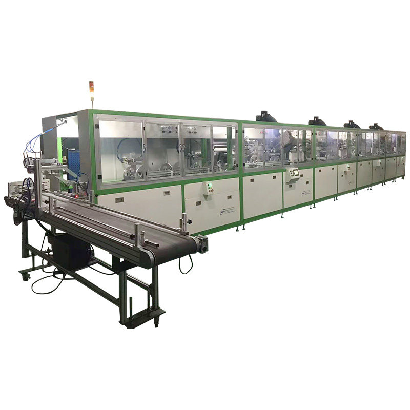 The fully automatic screen printing production line, Model No. TYS-102UV4-18L
